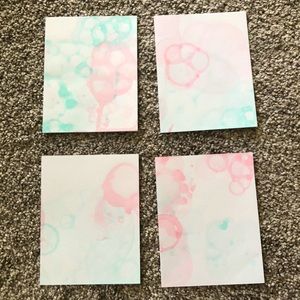 Red and Green Bubble Greeting Cards